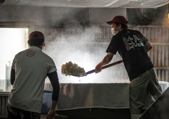 木桶造りの様子の画像